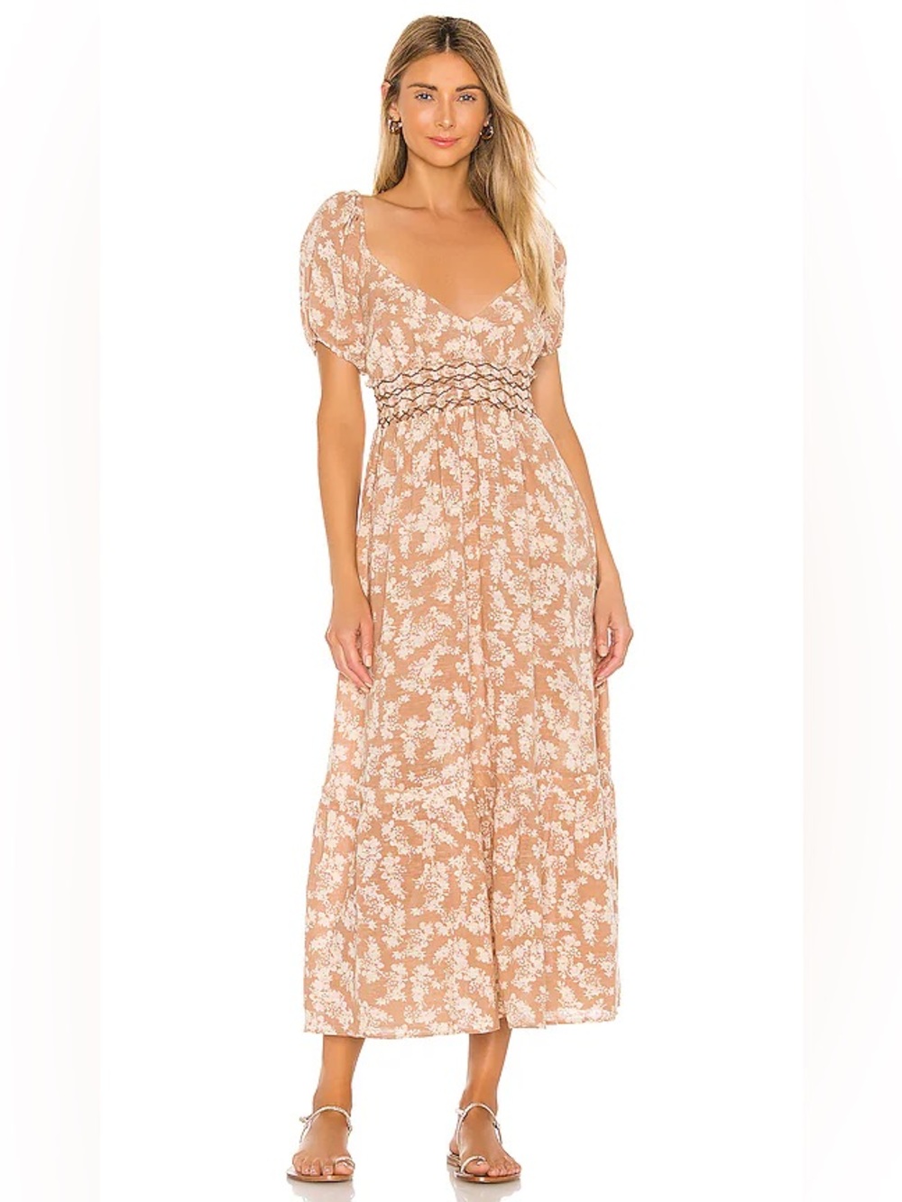 Free People Ellie Printed Maxi Dress Sz S
